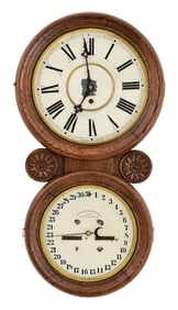 Waterbury Clock Co. "Calendar No. 34" Wall Clock