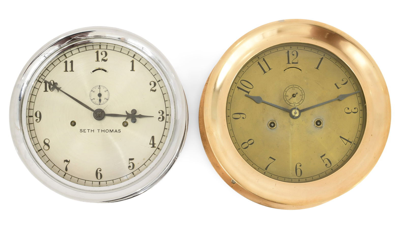 Two American Marine Lever Clocks (1 of 7)