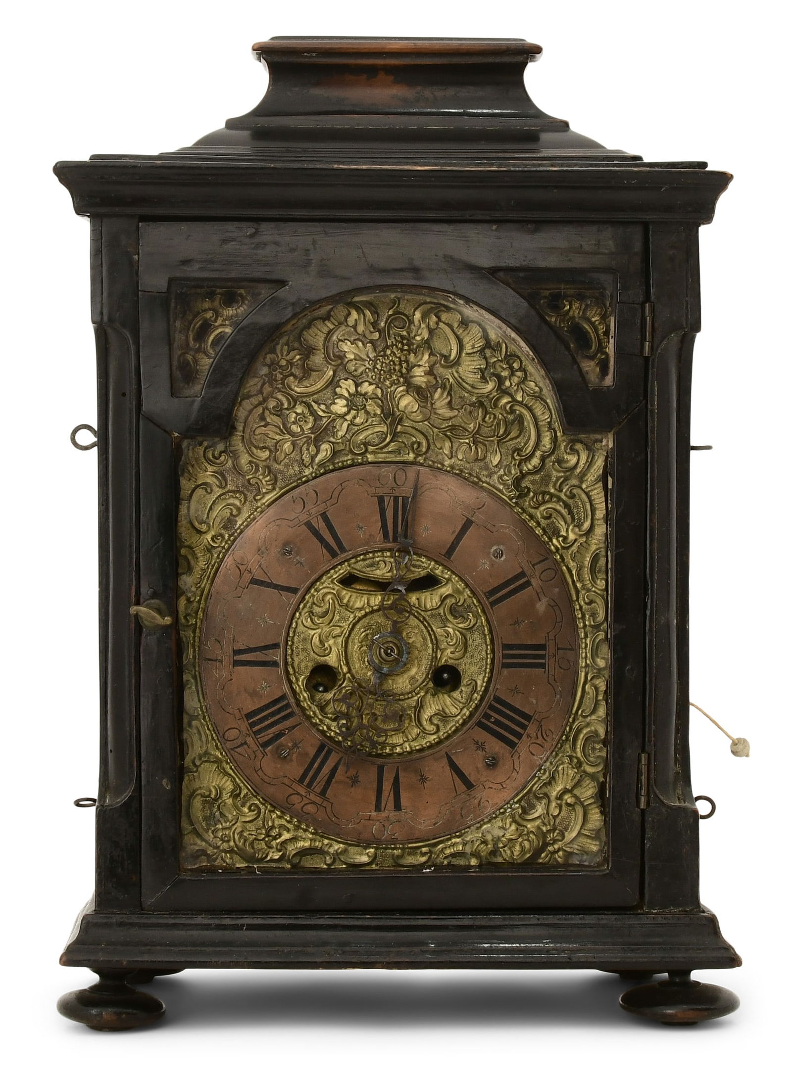 19th Century Continental Ebonized Wood Bracket Clock (1 of 8)