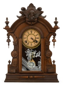 William L. Gilbert Clock Co. "Psyche" Parlor Mantel Clock