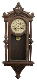 F. Kroeber Clock Co. "Regulator No. 30" Wall Clock