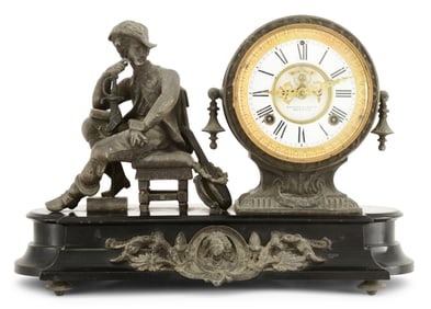 Ansonia Clock Co. Figural Mantel Clock
