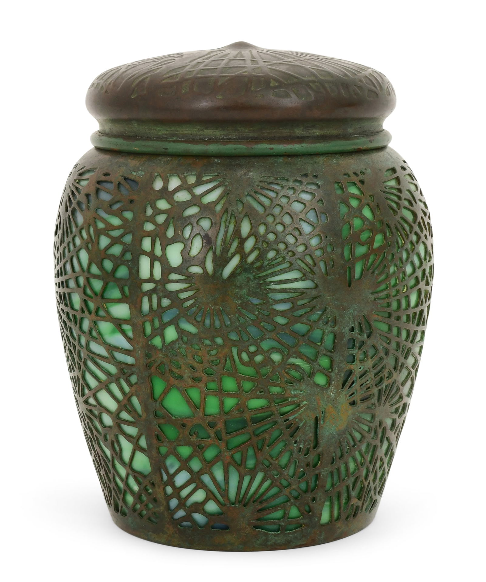Tiffany Studios "Pine Needle" Humidor (1 of 4)