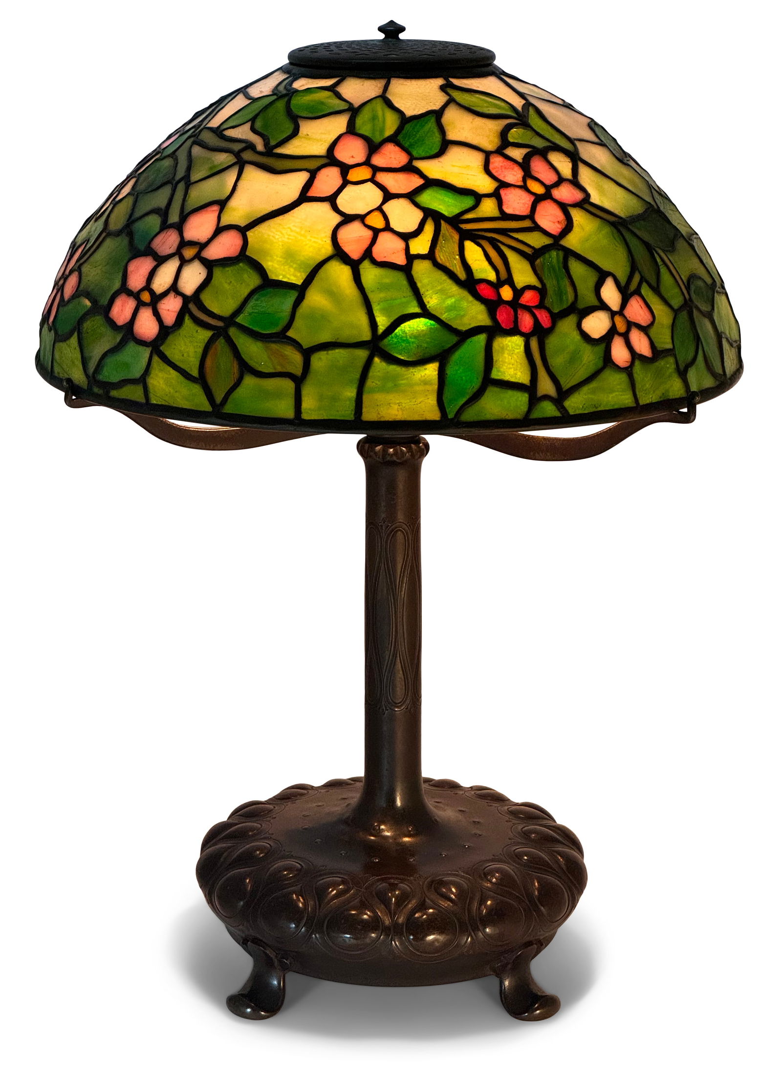 Tiffany Studios "Apple Blossom" Table Lamp (1 of 7)