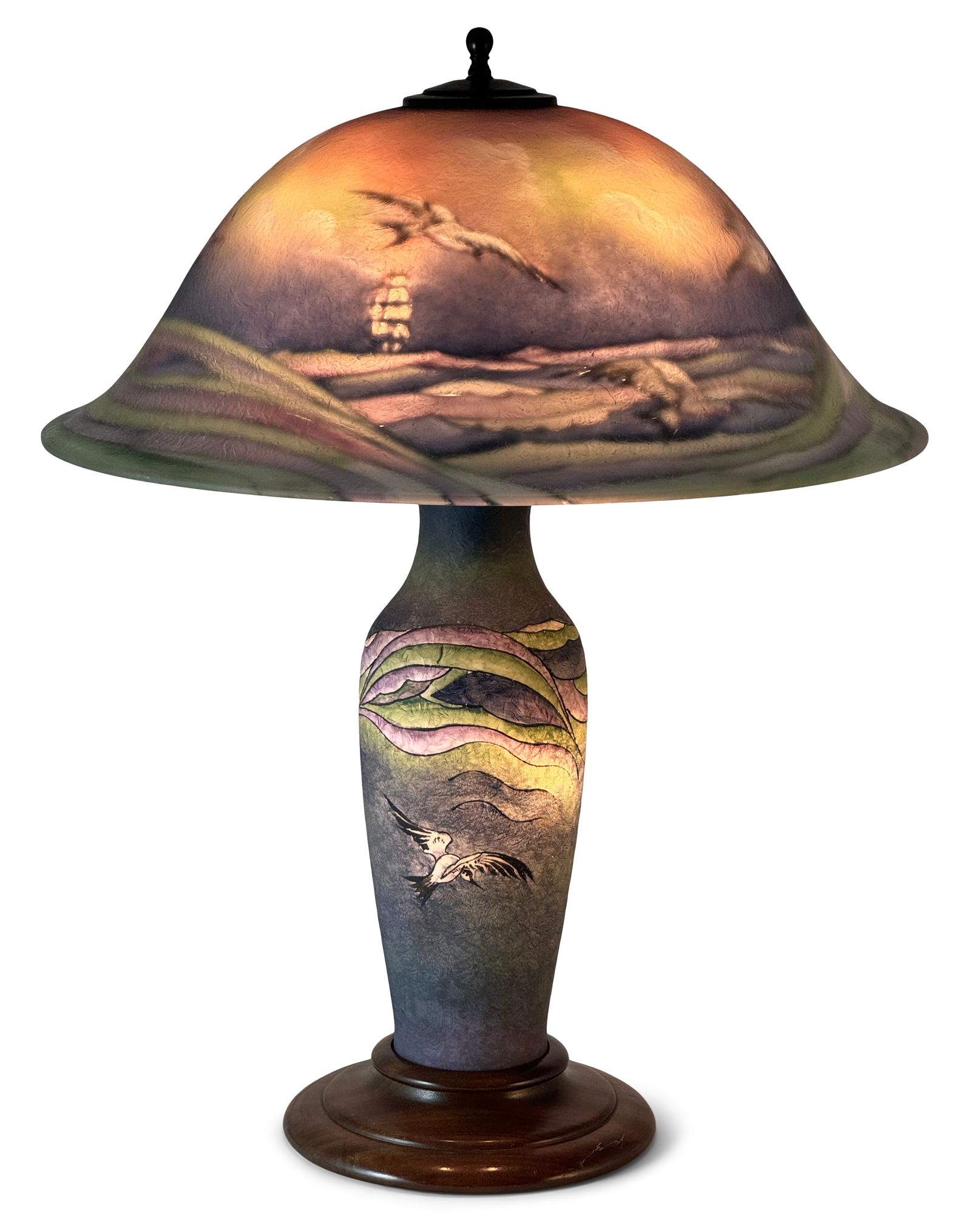 Pairpoint "Seagull" Table Lamp (1 of 6)