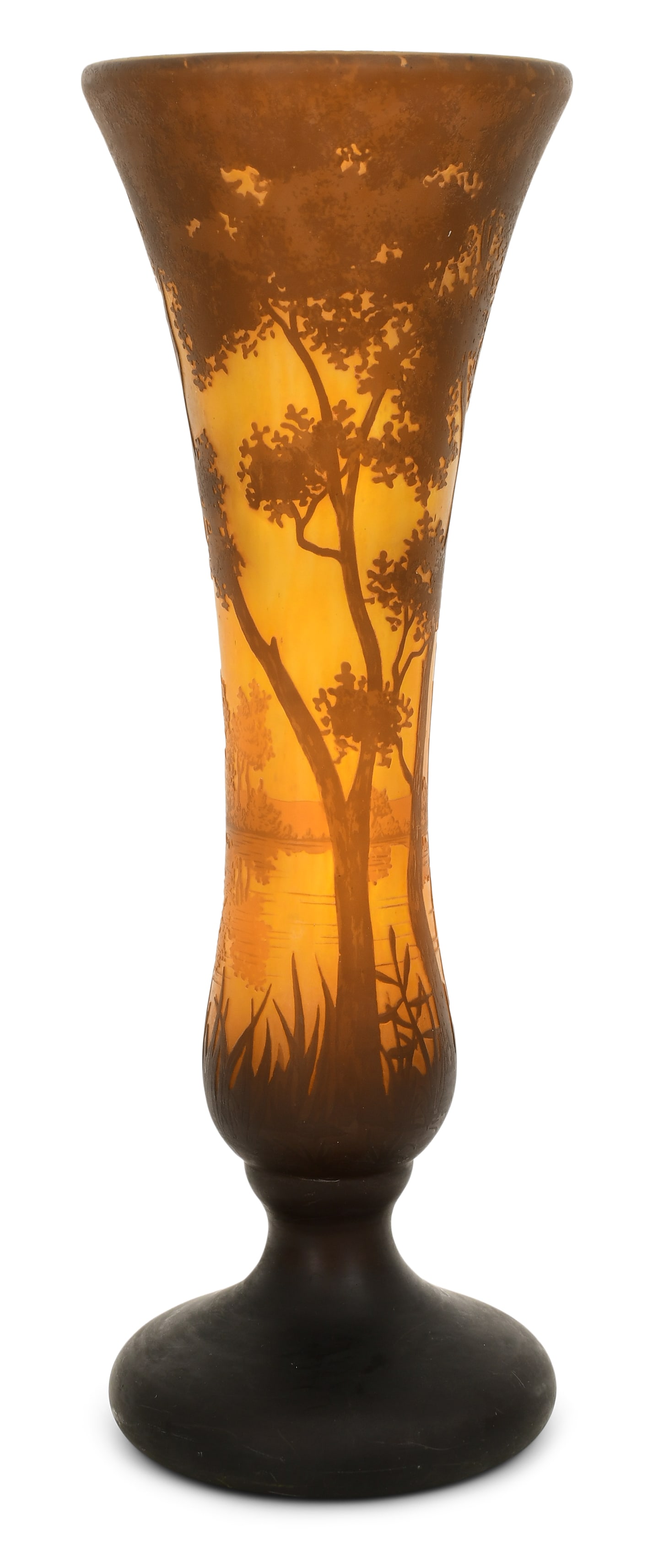 Daum, Nancy, Cameo Glass Scenic Vase (1 of 4)