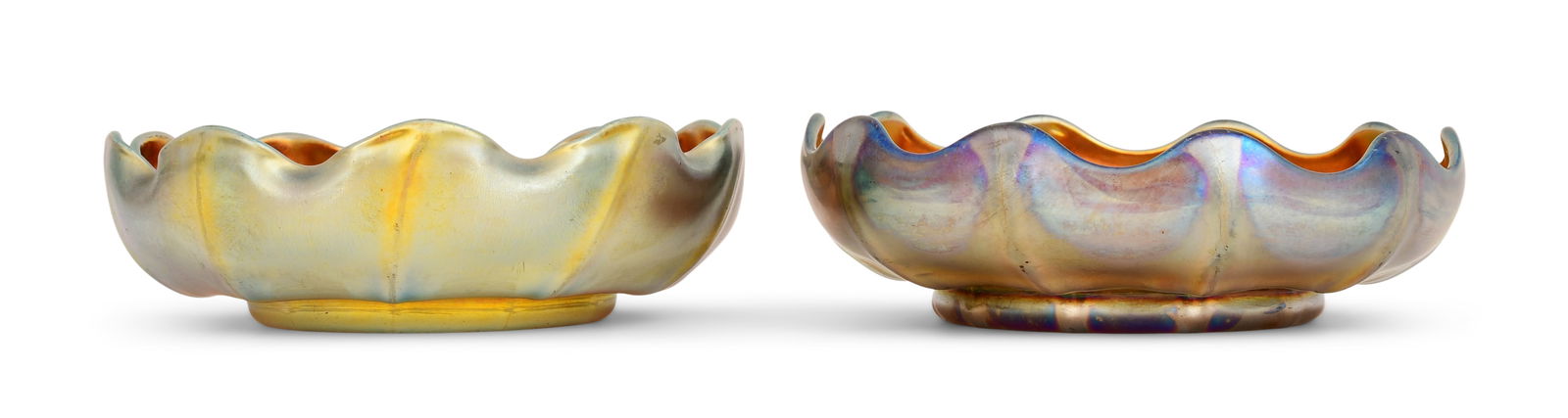 Two Tiffany Studios Favrile Glass Bowls (1 of 6)