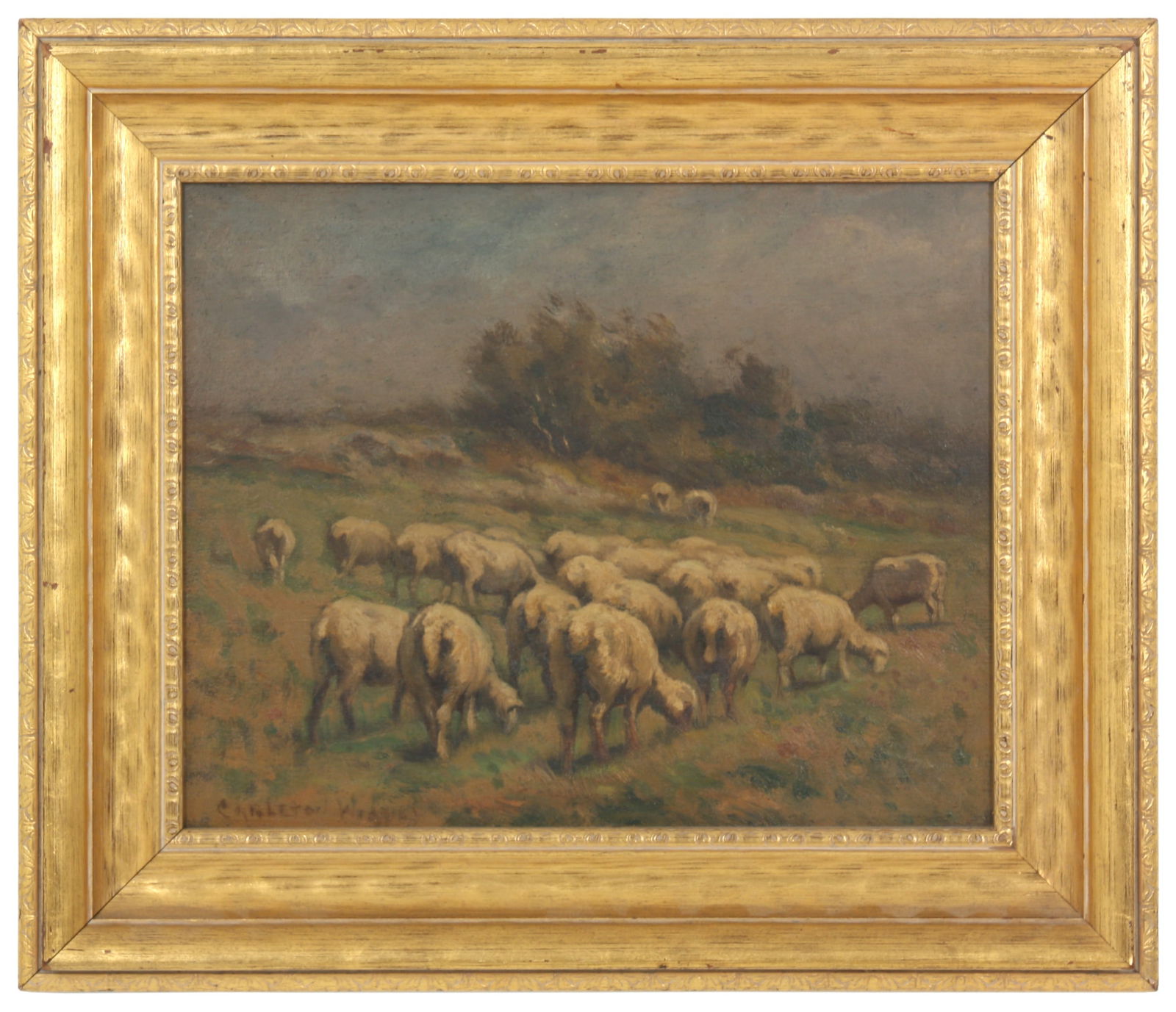 J. Carleton Wiggins (American, 1848-1932), "Sheep & Landscape" (1 of 9)