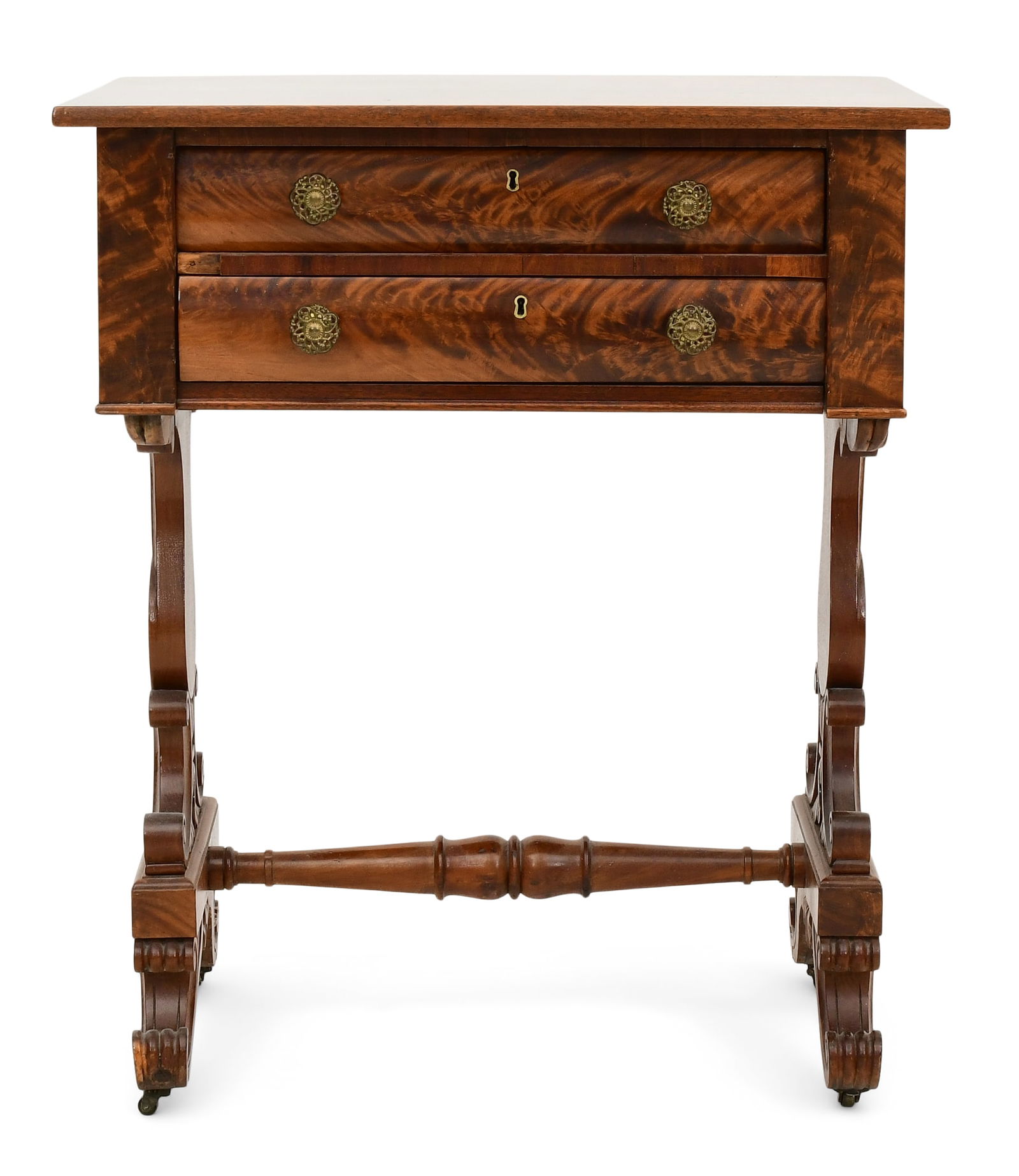 American Classical Flame Mahogany Work Table (1 of 7)