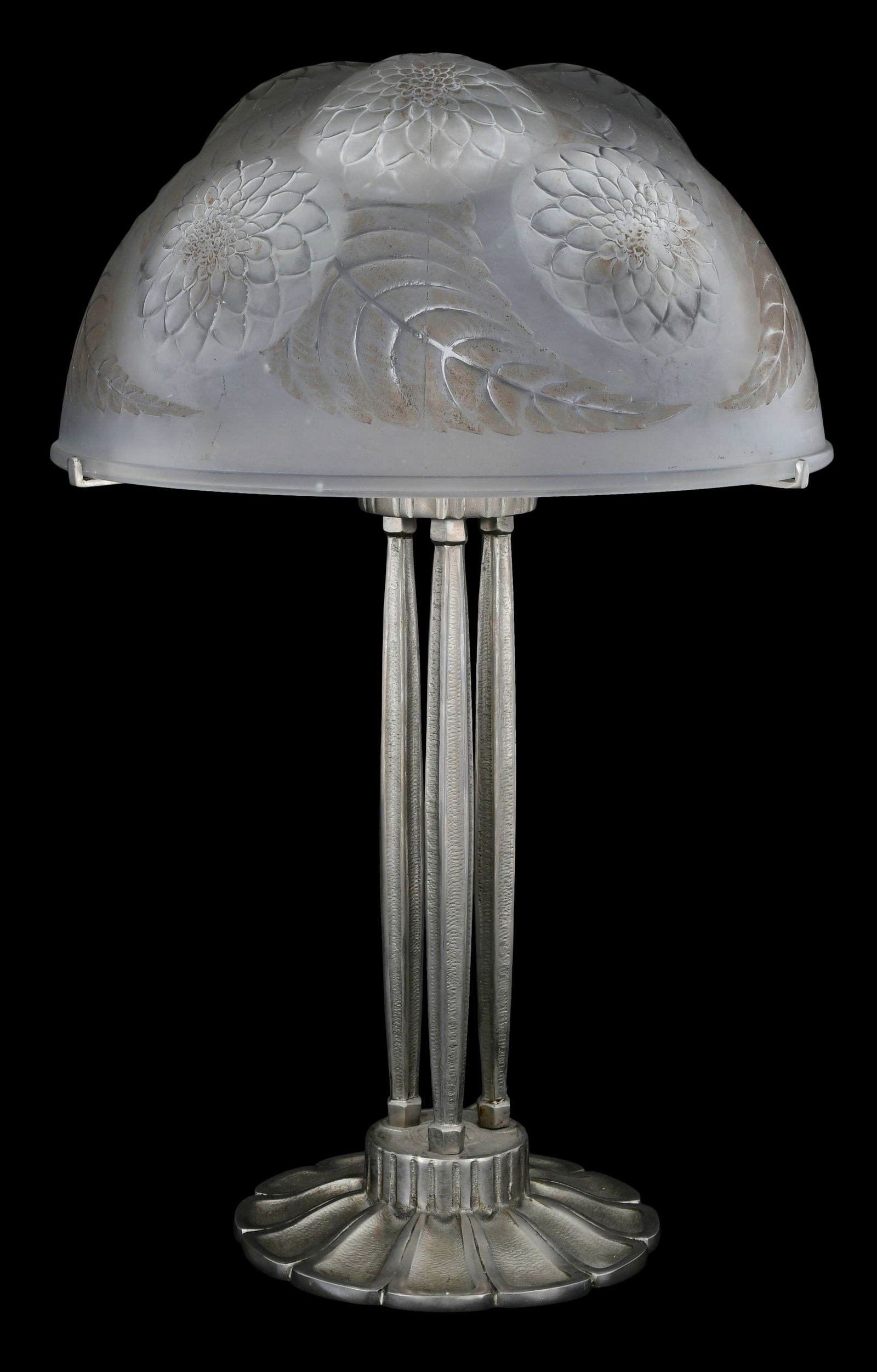 René Lalique "Dahlia" Table Lamp (1 of 4)