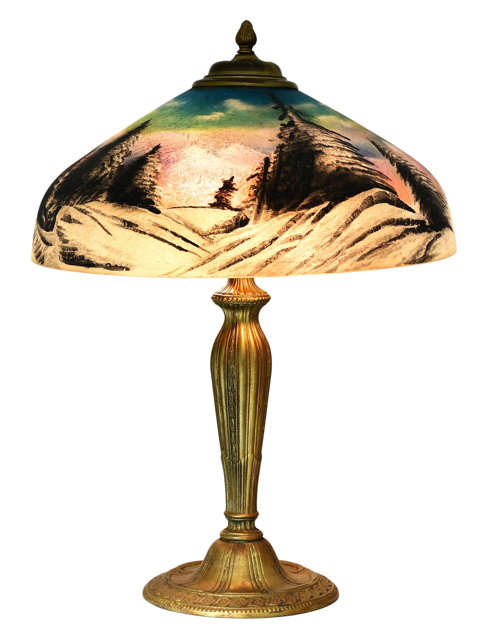 Pittsburgh Winter Landscape Table Lamp (1 of 4)
