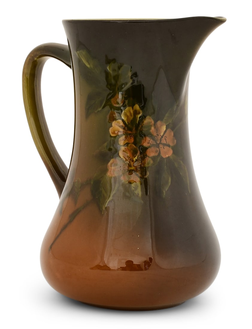 Rookwood Pottery Floral Pitcher, Decorated by Sally Toohey (1 of 5)