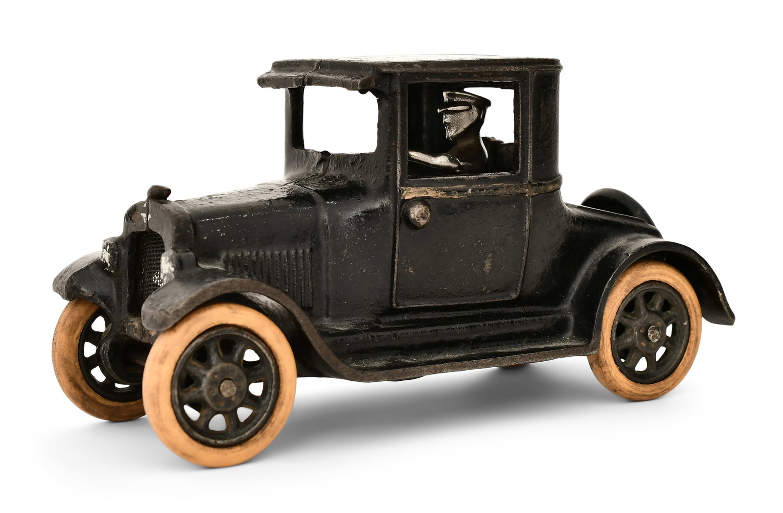 Arcade Mfg. Co. Cast Iron Chevrolet Coupe Toy Car: Arcade Mfg. Co. Cast Iron Chevrolet Coupe Toy Car circa 1924 3 3/4 x 7 x 2 3/4 inches Provenance: Important Private Collection, Massachusetts Other Notes: Fontaine's Auction Gallery can arrange shippi