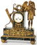 12: 3 Pc. French Figural Mantle Clock Set - 2