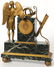 12: 3 Pc. French Figural Mantle Clock Set - 5