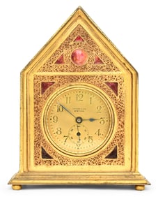 Louis C. Tiffany Furnaces Desk Clock, Retailed by Tiffany & Co.