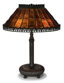 Tiffany Studios "Linenfold" Table Lamp