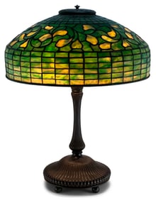 Tiffany Studios "Swirling Leaf" Table Lamp