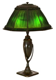 Tiffany Studios "Linenfold" Table Lamp
