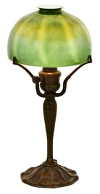 Tiffany Studios Favrile Glass & Bronze Desk Lamp