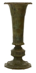 Tiffany Studios Bronze Floor Vase