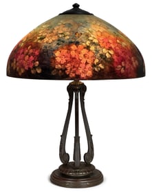 Handel "Rose & Butterfly" Table Lamp
