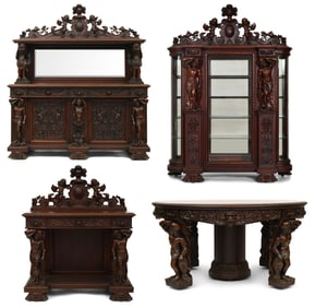 Oriel Cabinet Co. "Norman Suite" Dining Room Set, Grand Rapids, Michigan