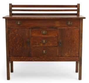Gustav Stickley (1858-1942), Oak Sideboard, No. 816