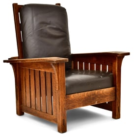 L. & J.G. Stickley Morris Chair, No. 410