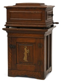 A Rare Regina Bell Music Box with Base