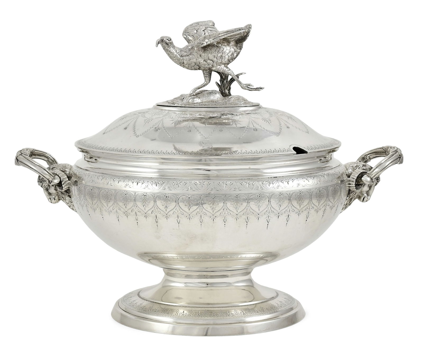 Duhme & Co. Silver Tureen with Bird (1 of 8)