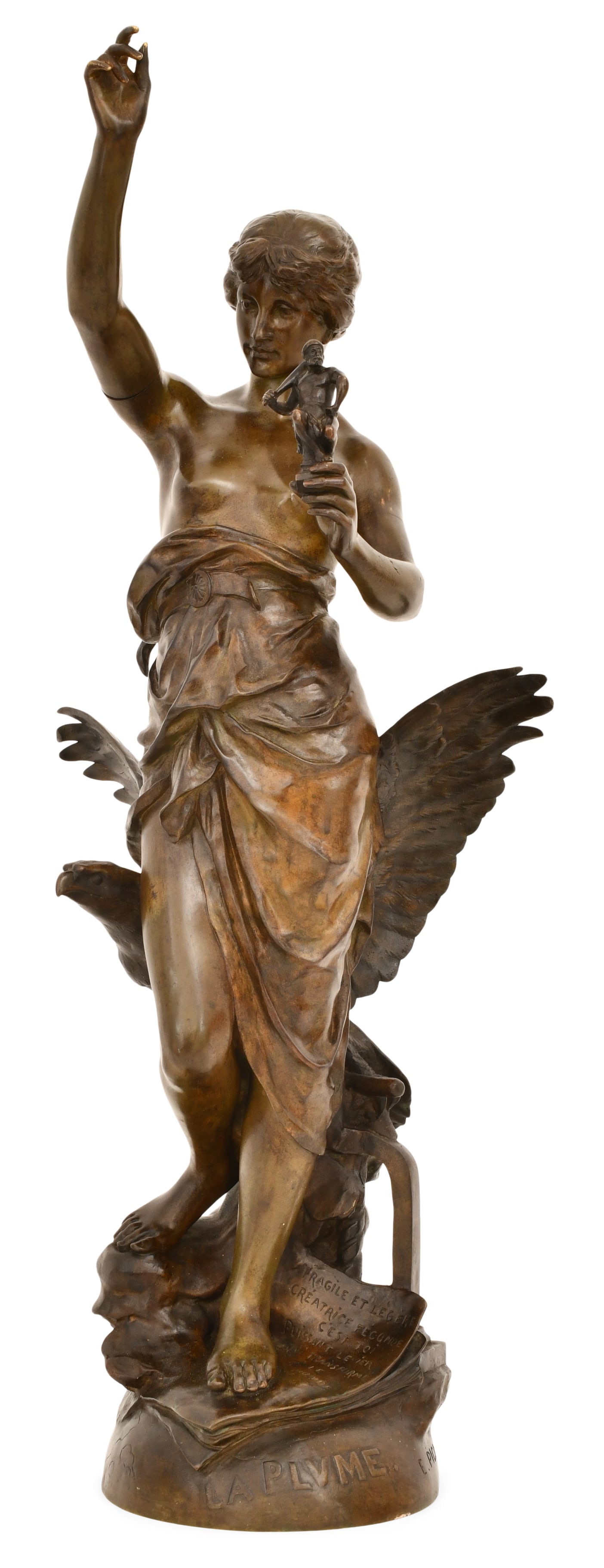 Emile Louis Picault (French, 1833-1915), "La Plume" (The Feather) (1 of 11)