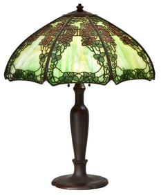 Handel "Rose" Overlay Table Lamp