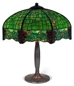 Handel "Grape" Overlay Table Lamp