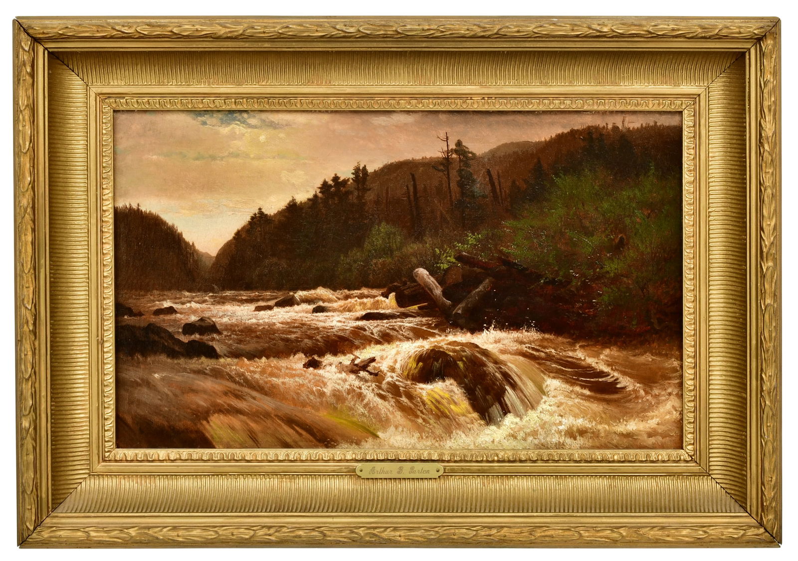 Arthur Parton (American, 1842-1914), "Raging Rapids" (1 of 4)