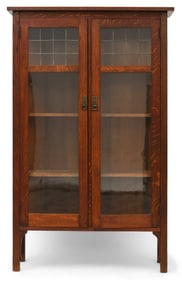 L. & J.G. Stickley Oak Two-Door China Cabinet, No. 746