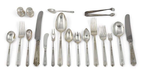 Gorham "Princess Patricia" Sterling Silver Flatware Set, 98 Pieces