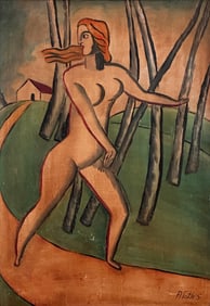 Sandor A. Toth (Hungarian, 1904-1980), "Escaping Nymph"
