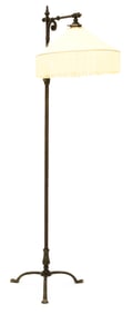 Attr. Samuel Yellin (1885-1940), Art Deco Wrought Iron Floor Lamp, Retailed by Tiffany & Co.