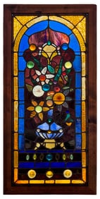 American Victorian Leaded Glass Window