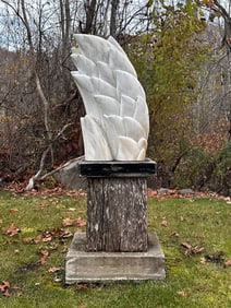 Chris Lewis (American, 20th/21st Century), "Rough Seas" Marble Sculpture