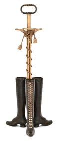 English Gilt & Patinated Bronze Umbrella Stand