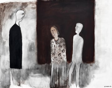 Moti Cohen (Israeli, 20th Century), Untitled (Three Figures)