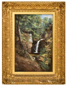 Roswell Morse Shurtleff (American, 1838-1915), Landscape with Waterfall