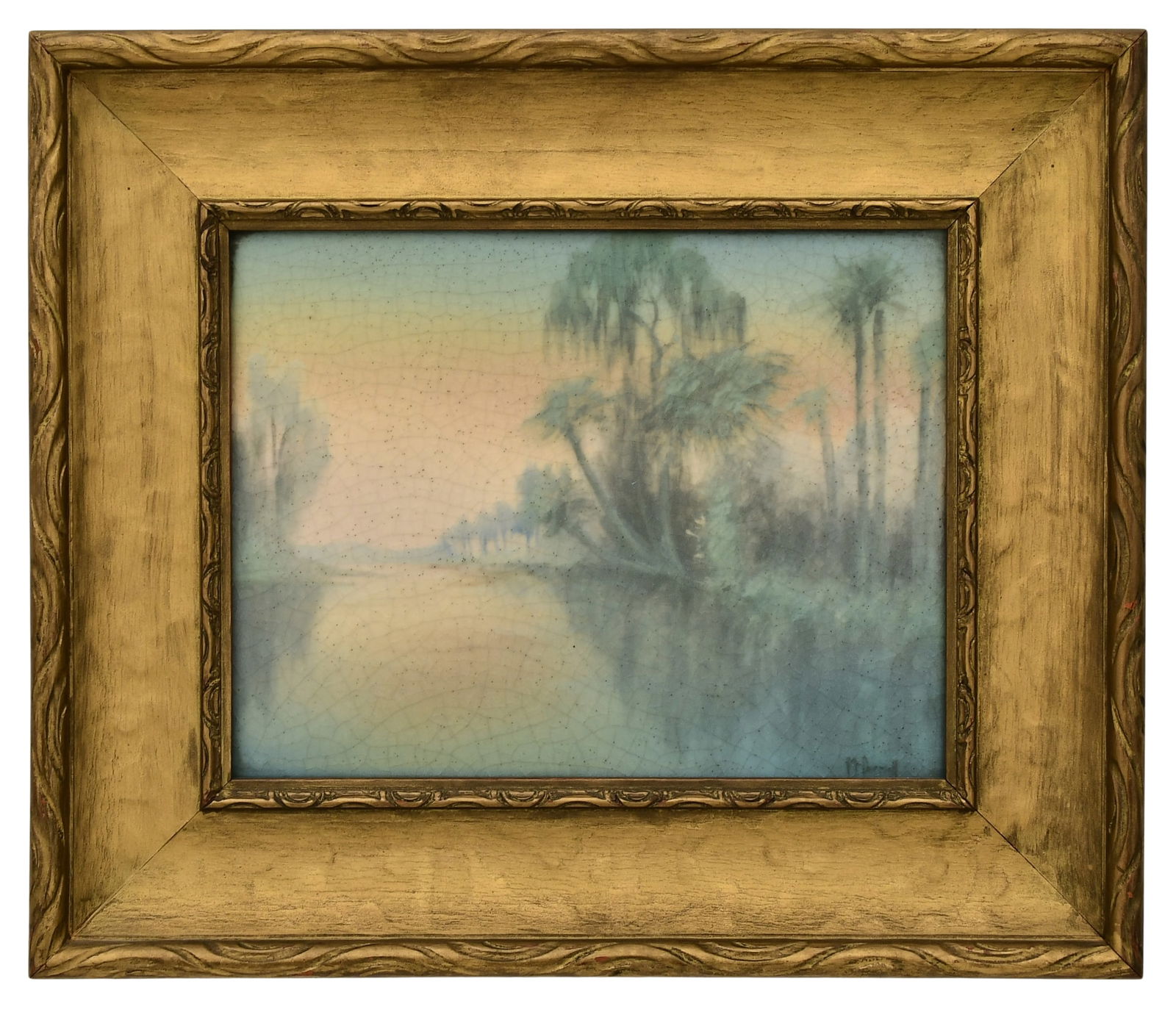 Rookwood Pottery Vellum Landscape Plaque, Decorated by Elizabeth McDermott (1 of 4)