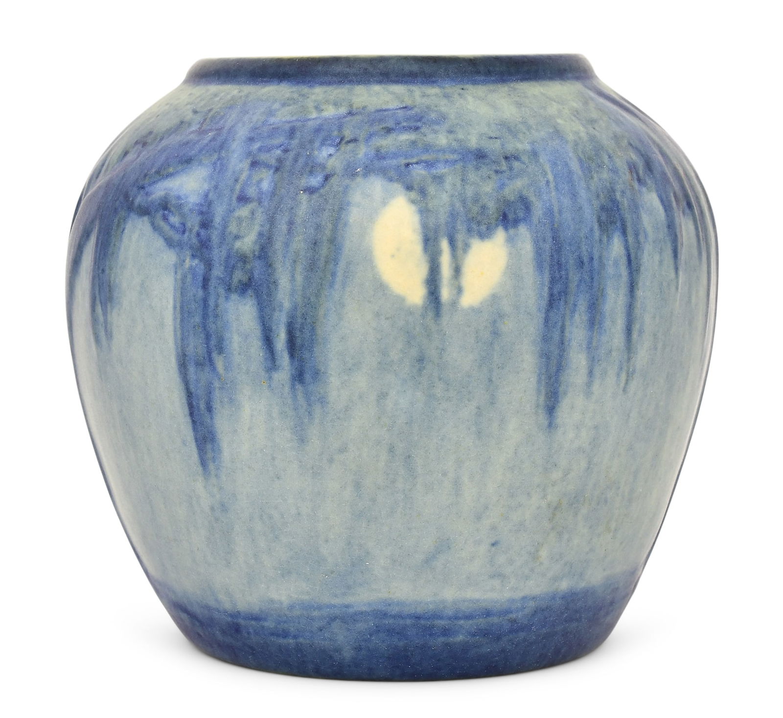 Newcomb College Pottery Scenic Vase with Live Oaks, Spanish Moss & Full Moon (1 of 4)