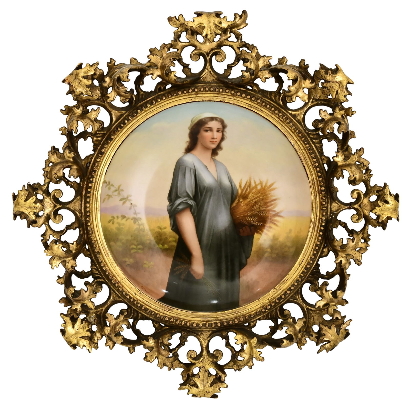 Royal Vienna Porcelain Plaque of Ruth (1 of 5)