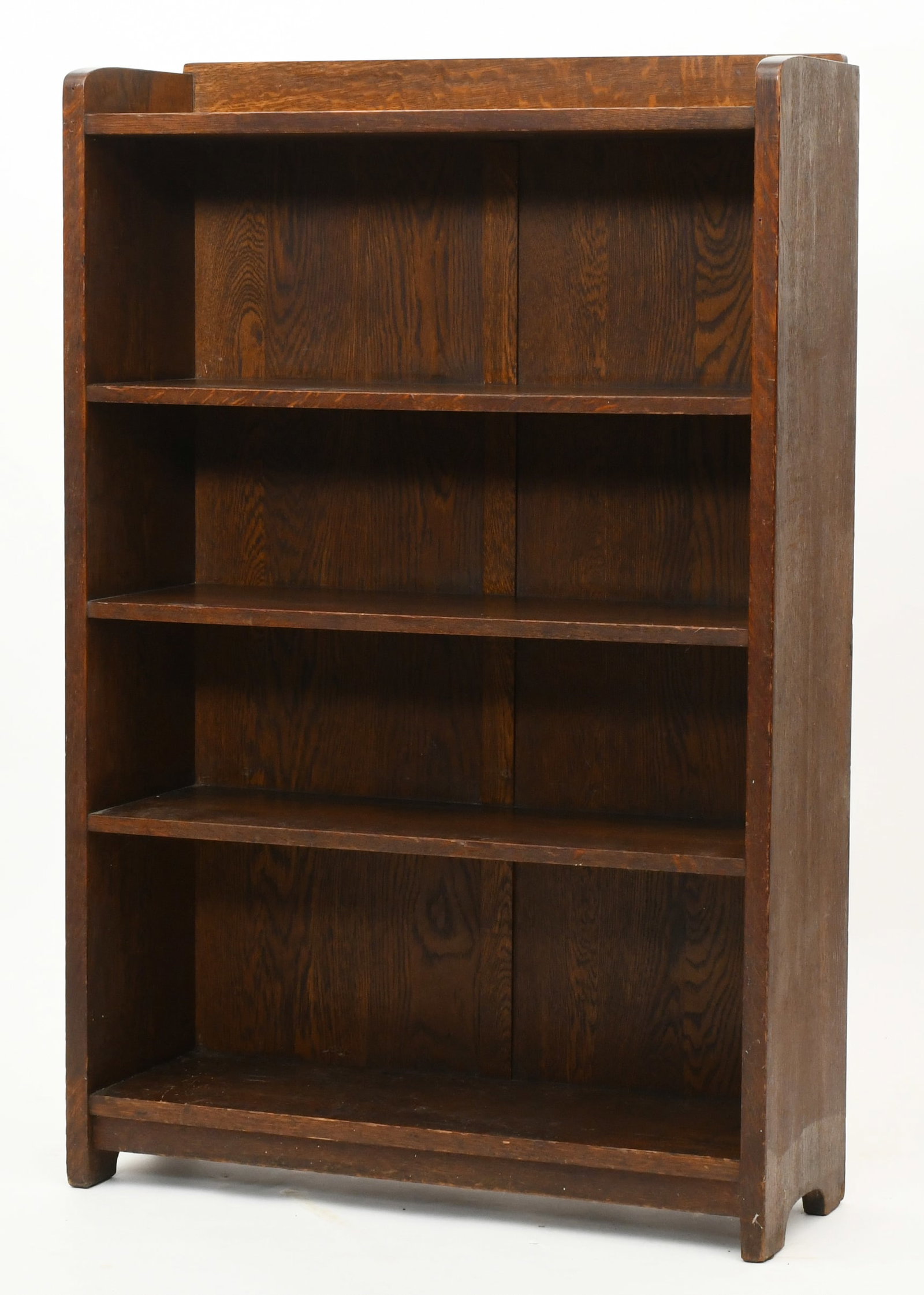 L. & J.G. Stickley Oak Open Bookcase (1 of 7)