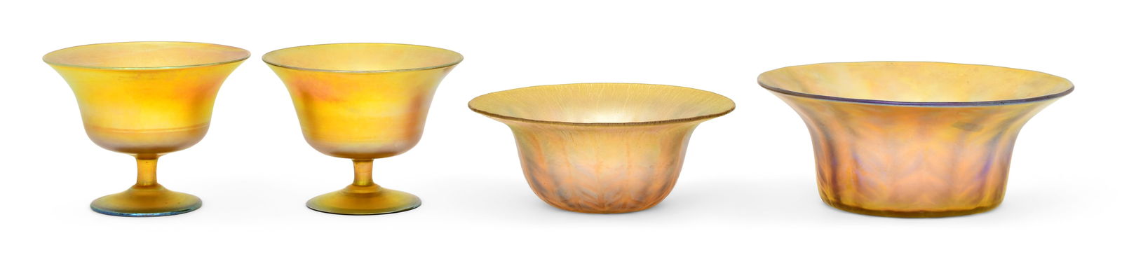 Tiffany Studios, Two Sherbets and Two Bowls (1 of 4)