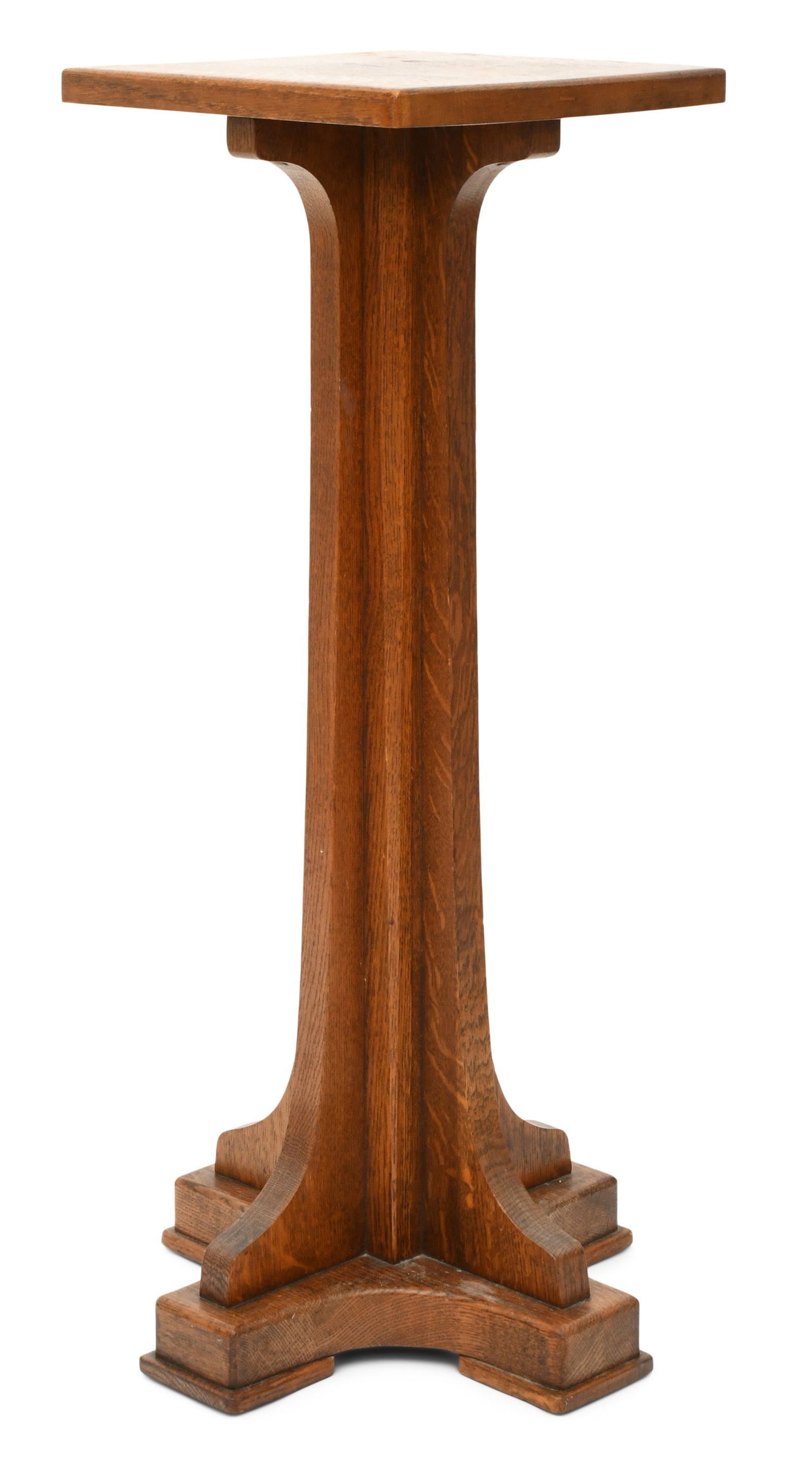 Charles P. Limbert Co. Oak Pedestal (1 of 4)